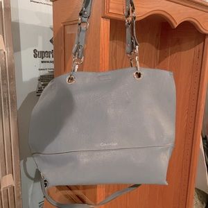 Calvin Klein Leather Sonoma Tote